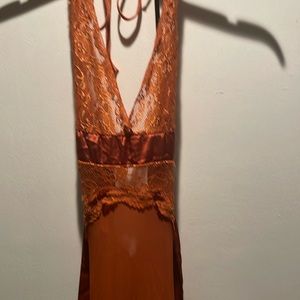 Burnt orange negligee! Size small. NWOT